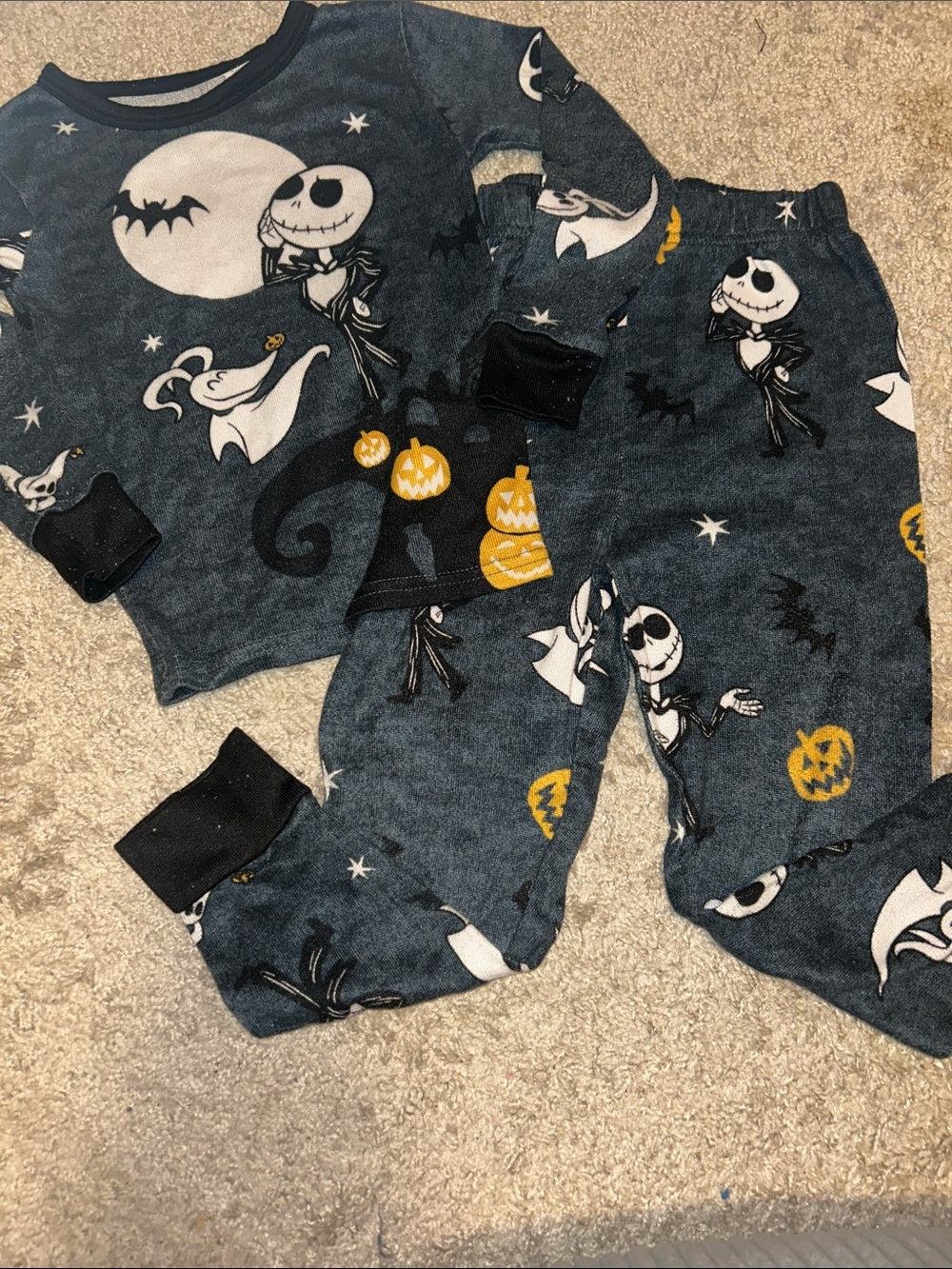 Nightmare Before Christmas Kids Pajama Set - Jack Skellington Pants PJ Set